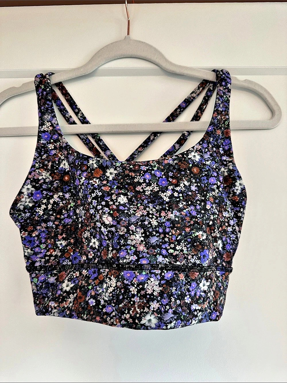 Lululemon Energy Longline Bra *Medium Support, B-D Cups (Flower Burst Multi)